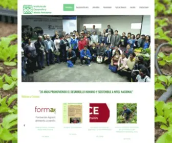 Idmaperu.org(Instituto de Medio Ambiente y Desarrollo) Screenshot