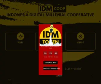 Idmcoop.com(IDM Token) Screenshot