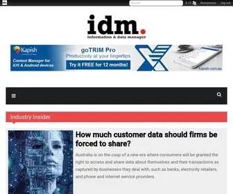 IDM.net.au(IDM Magazine) Screenshot