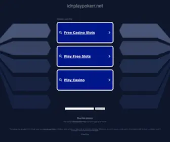 Idnplaypokerr.net Screenshot