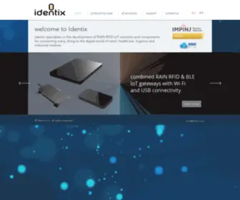 IDNTX.com(RFID IoT Solutions by Identix) Screenshot