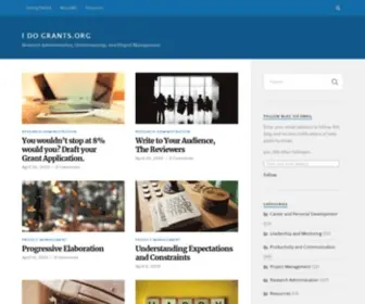 Idogrants.org(Research Administration) Screenshot