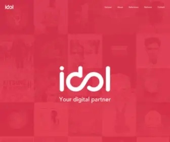 Idol.io(IDOL is specialized in digital music distribution and) Screenshot