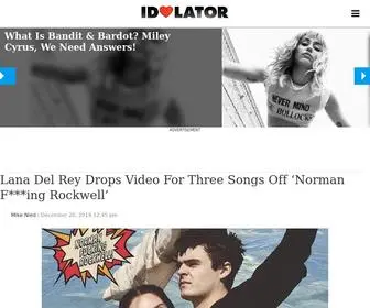 Idolator.com(Music News) Screenshot