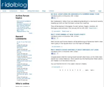 Idolblog.com(NZ Idol 2006 Review) Screenshot