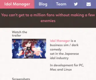 Idolmanager.net(Idol Manager) Screenshot