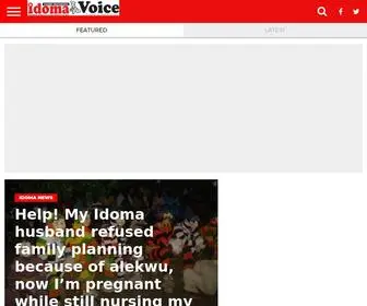 Idomavoice.com(Idoma Voice Newspaper) Screenshot
