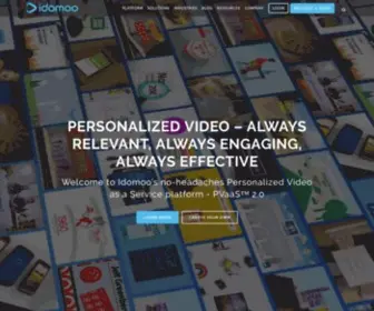 Idomoo.com(Idomoo&#039;s Personalized Video platform) Screenshot