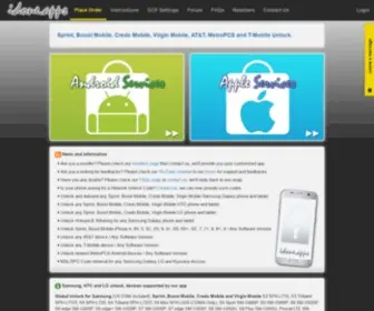 Idoneapps.com(Unlock and debrand on Sprint) Screenshot