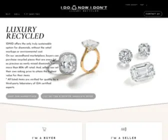 Idonowidont.com(Leading Preowned Online Diamond & Jewelry Marketplace) Screenshot