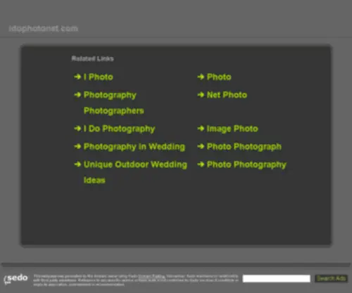 Idophotonet.com(Affordable Wedding Photography) Screenshot