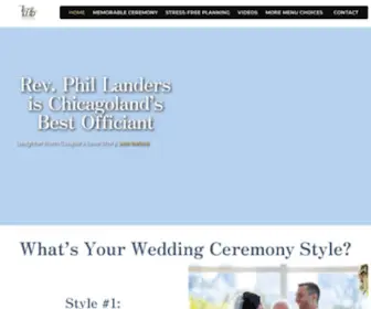 Idoweddings.tv(Chicago Wedding Minister Officiant Rev. Phil Landers of “I Do” Weddings) Screenshot