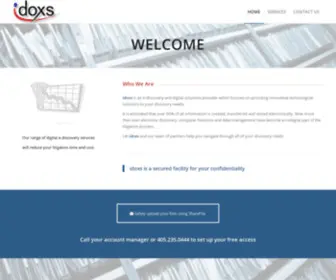 Idoxs.com(Innovative Document Solutions) Screenshot