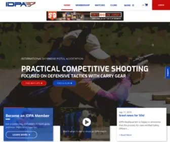 Idpa.com(International Defensive Pistol Association) Screenshot