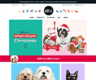 Idpet.com.au(Personalised Pet Products for Dogs) Screenshot