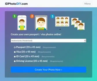 Idphotodiy.com(Create Passport Photos Online for Free) Screenshot