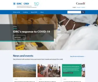 IDRC.ca(The International Development Research Centre (IDRC)) Screenshot