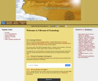 Idreamof.com(I Dream of Genealogy) Screenshot