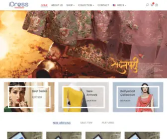 Idress.co.in(Buy Women's designer Sarees) Screenshot