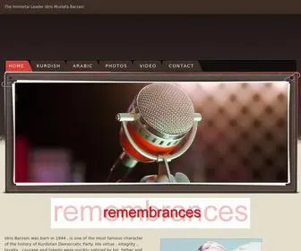 Idrisbarzani.net(Idris Mustafa Barzani) Screenshot