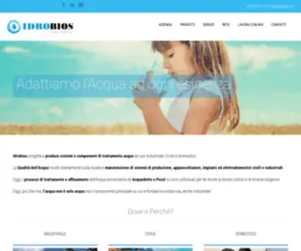 Idrobios.com(ADATTARE L' ACQUA AD OGNI ESIGENZA) Screenshot