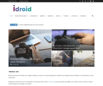 Idroid.fr(HighTech Modern Geek Cocooning Lifestyle) Screenshot