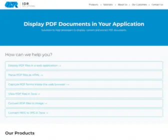 Idrsolutions.com(PDF to HTML5) Screenshot