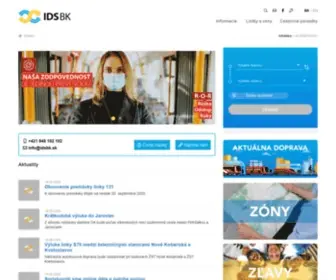 IDSBK.sk(Integrovaný dopravný systém v Bratislavskom kraji) Screenshot