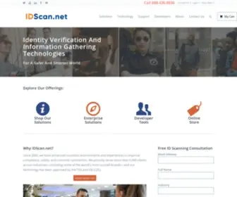 Idscan.net(ID Scanners for Age Verification) Screenshot