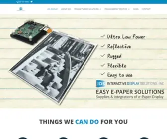 Idsdisplay.com(Interactive Display Solutions) Screenshot