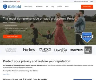 Idshield.com(Comprehensive Identity Monitoring and Protection) Screenshot