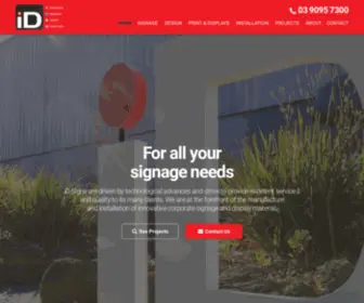 Idsigns.com.au(Digitally printed signs) Screenshot