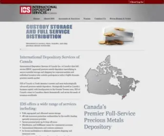 Idsofcanada.com(International Depository Services of Canada Inc) Screenshot