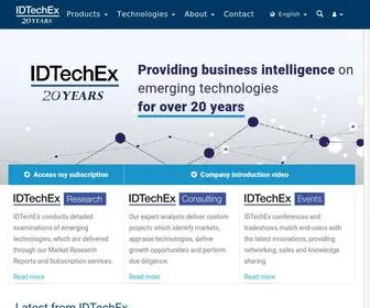 Idtechex.com(Market Research) Screenshot