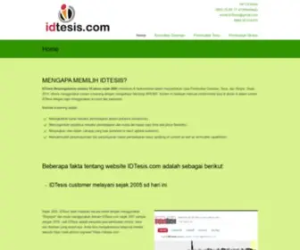 Idtesis.com(Jasa Pembuatan Skripsi dan Tesis 0852.25.88.77.47 (WA)) Screenshot
