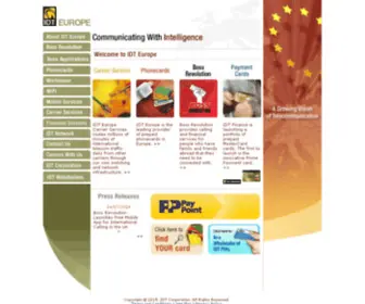 Idteurope.com(IDT Europe) Screenshot