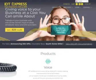 Idtexpress.com(Global Provider of DID APIs) Screenshot