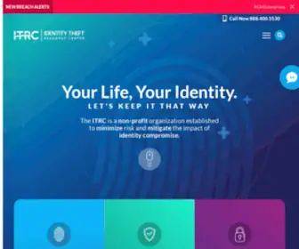 Idtheftcenter.org(The Identity Theft Resource Center (ITRC)) Screenshot