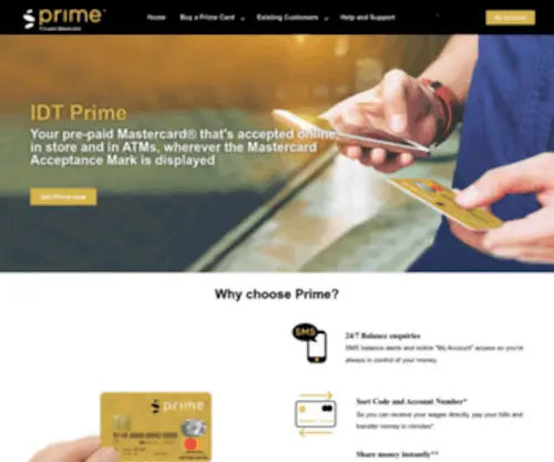 Idtprime.com(Prime Card) Screenshot