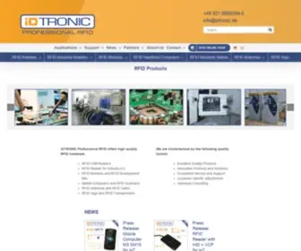 Idtronic-Rfid.com(RFID Produkte und RFID Technik) Screenshot