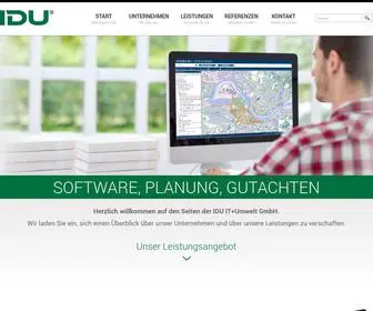 Idu.de(Die Homepage der IDU mbH) Screenshot