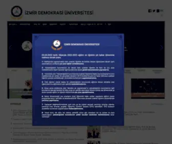 Idu.edu.tr(İzmir) Screenshot