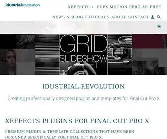 Idustrialrevolution.com(Idustrial Revolution for Final Cut Pro FCPX Plugins and Templates) Screenshot