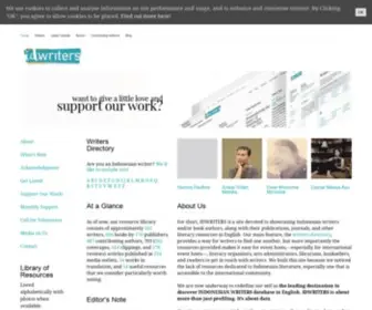 Idwriters.com(Discover INDONESIAN WRITERS database in English) Screenshot