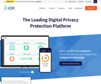 IDX.us(Your trusted data breach notifications & identity protection partner) Screenshot