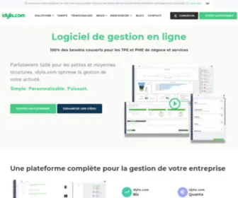 Idylis.fr(Logiciels Internet de gestion en mode SaaS) Screenshot