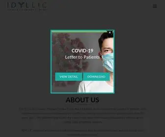 Idyllicinfusions.com(Medical Website) Screenshot