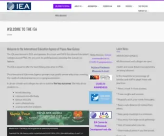 Iea.ac.pg(The International Education Agency) Screenshot