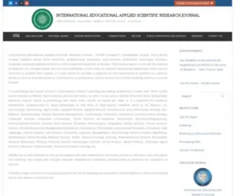 Ieasrj.com(International Educational Applied Scientific Research Journal) Screenshot