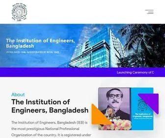 Iebbd.org(The Institution of Engineers) Screenshot